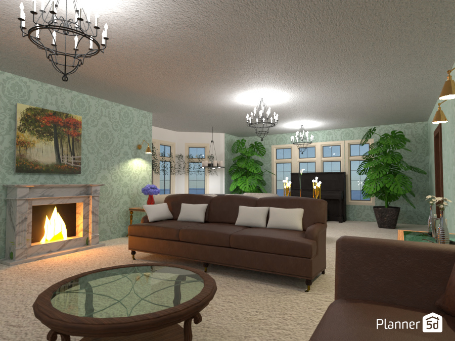 Large summer drawing room #9649160 by Leila Ashtiani