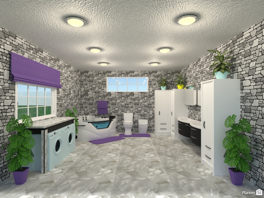 spa bath n laundry #2020935 by Joy Suiter
