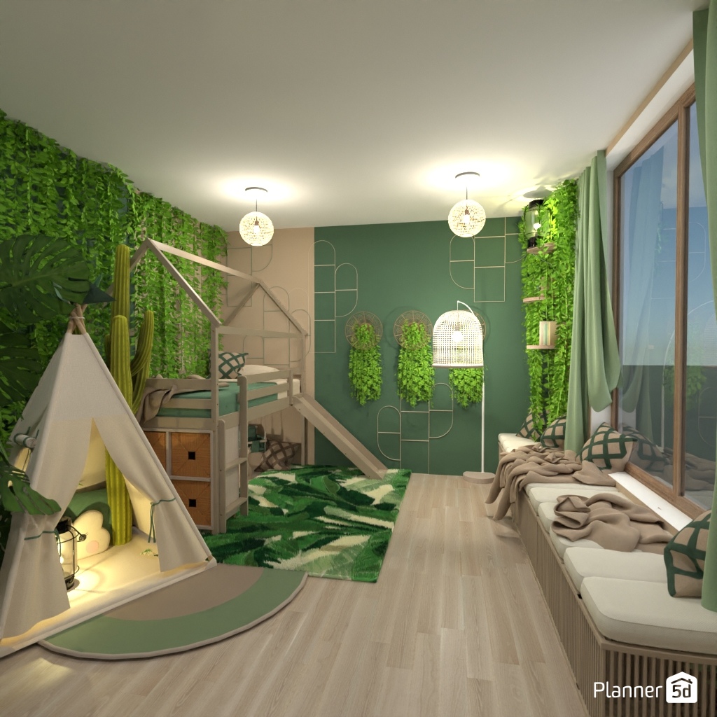 Jungle Bedroom #21770894 by Editors Choice