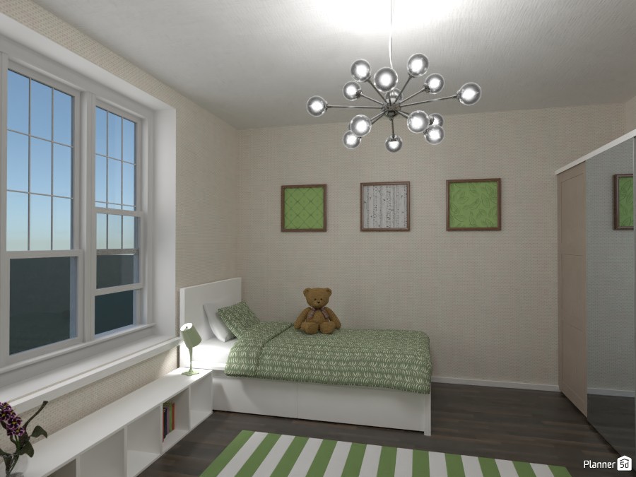 bedroom for 2 sisters green #3671672 by Chani