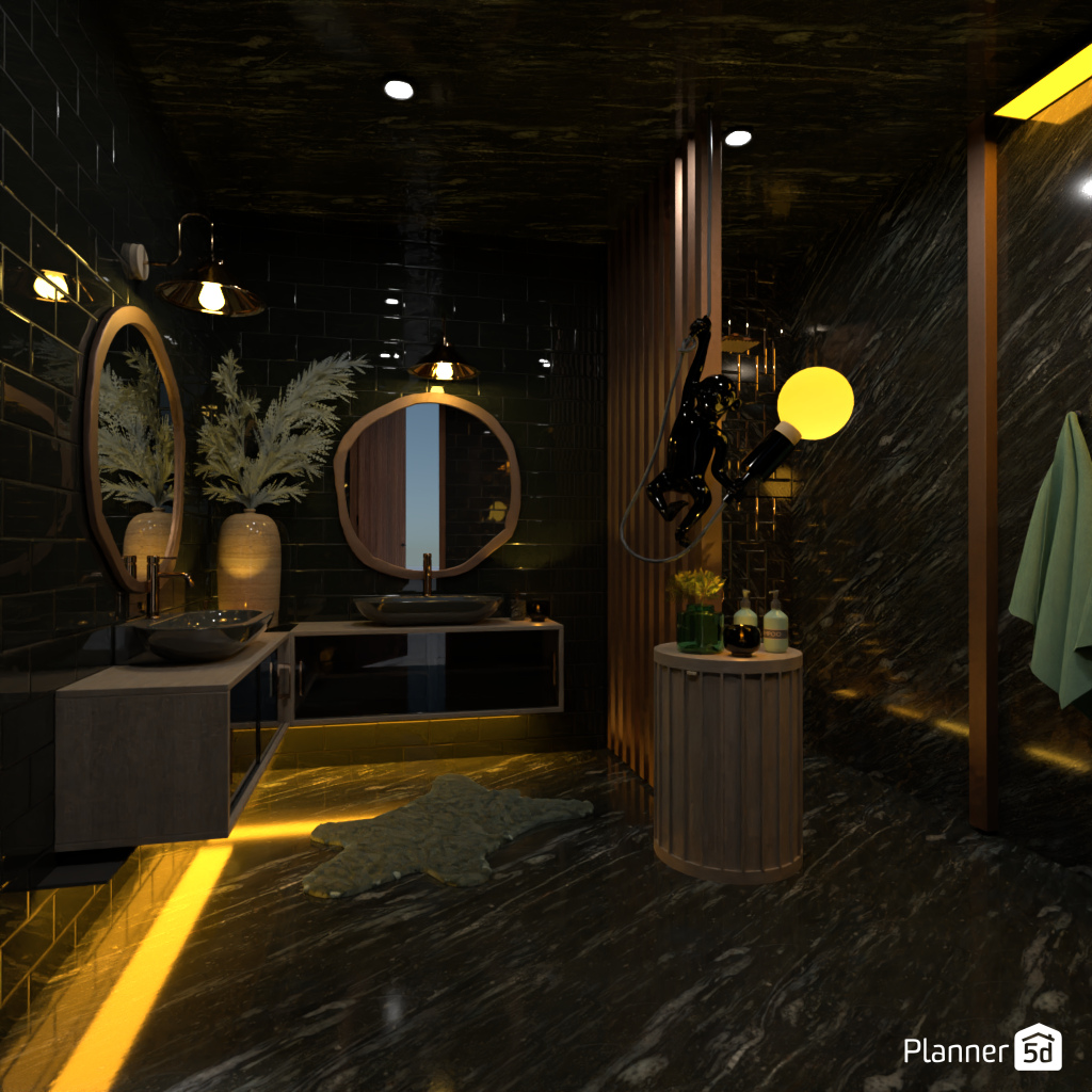 Dark Bathroom #17669299 by Editors Choice