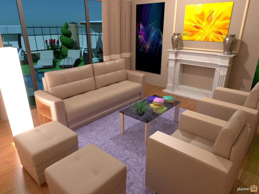 Гостиная с терасой #49700 by Tory