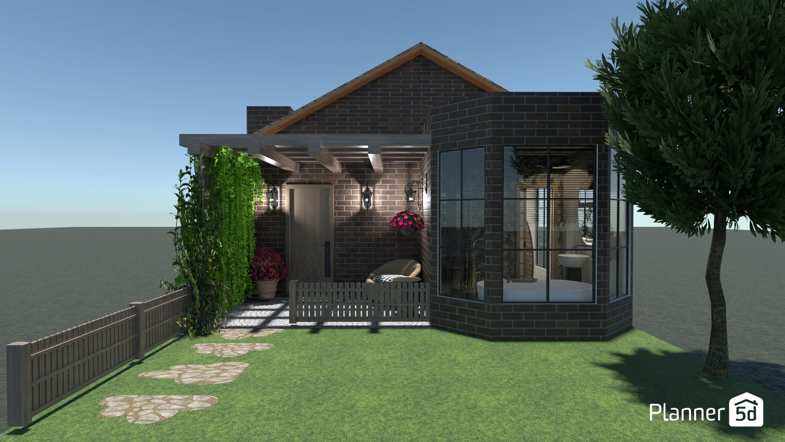 Two hearts and a hut #142695 by Micaela Maccaferri