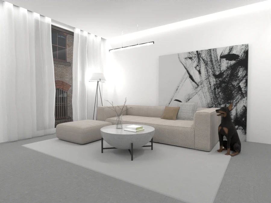 Minimalist living room #111876 Por Evelinaa