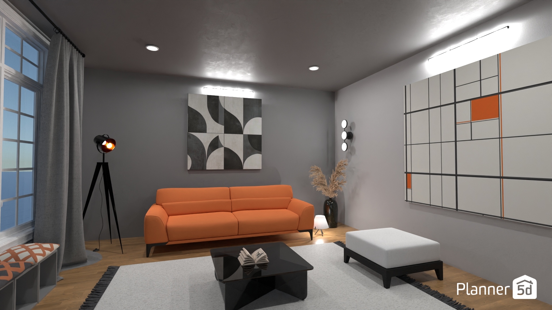 Cobtest - orange sofa #24670900 by Rita
