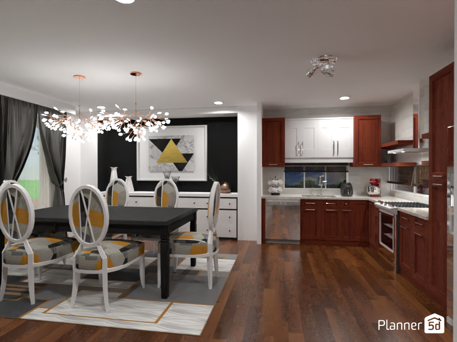 Comedor-Cocina #12630403 Por MariaCris