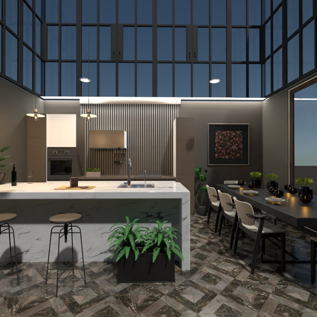 Brown and White Kitchen #11490900 by Editors Choice