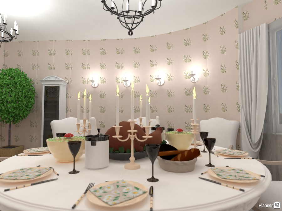 House "Chamomile". Provence style dining room. #3553780 by Наталия Болли