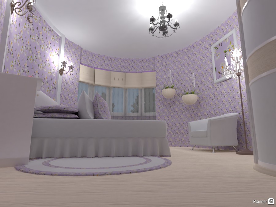 Chamomile house. Bedroom in Provence style. #3553802 by Наталия Болли