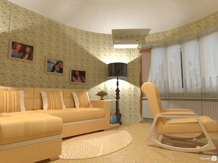 House-chamomile. Living room in Provence style. #3553739 by Наталия Болли