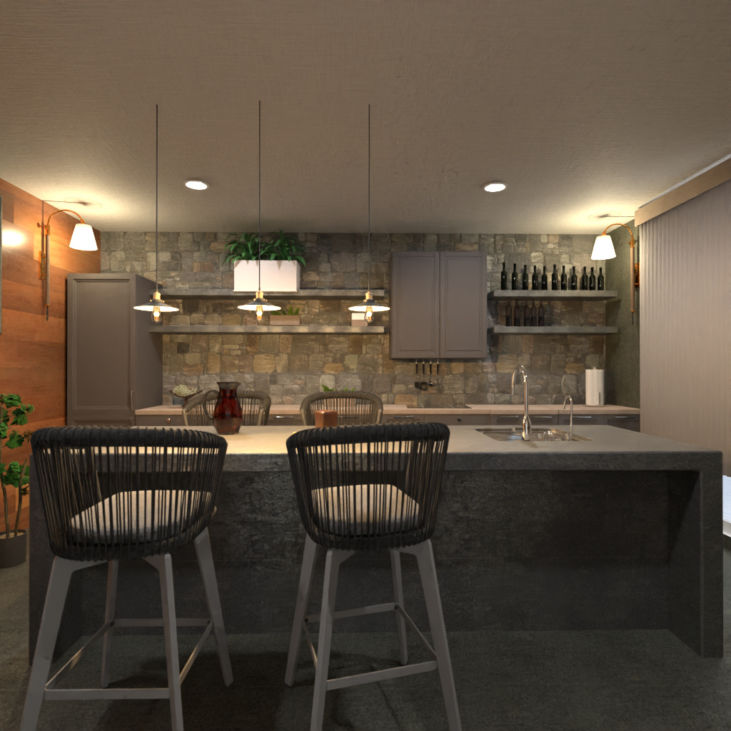 Brown and White Kitchen #11484284 by Editors Choice