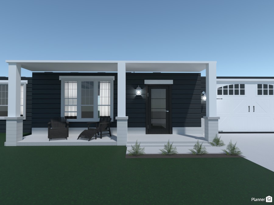Cute Navy Blue House #4264250 by Anonymous1