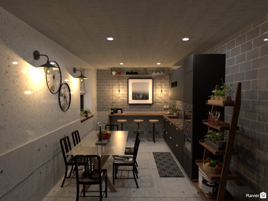 Cocina industrial / Batalla de diseño #4696020 by Hall Pat