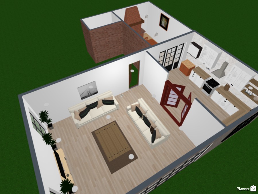 Kitchen and living #23420595 by User 158898391