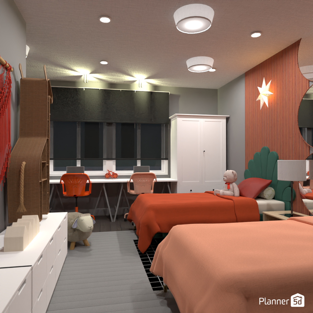 Bedroom for twins #3365616 by Editors Choice