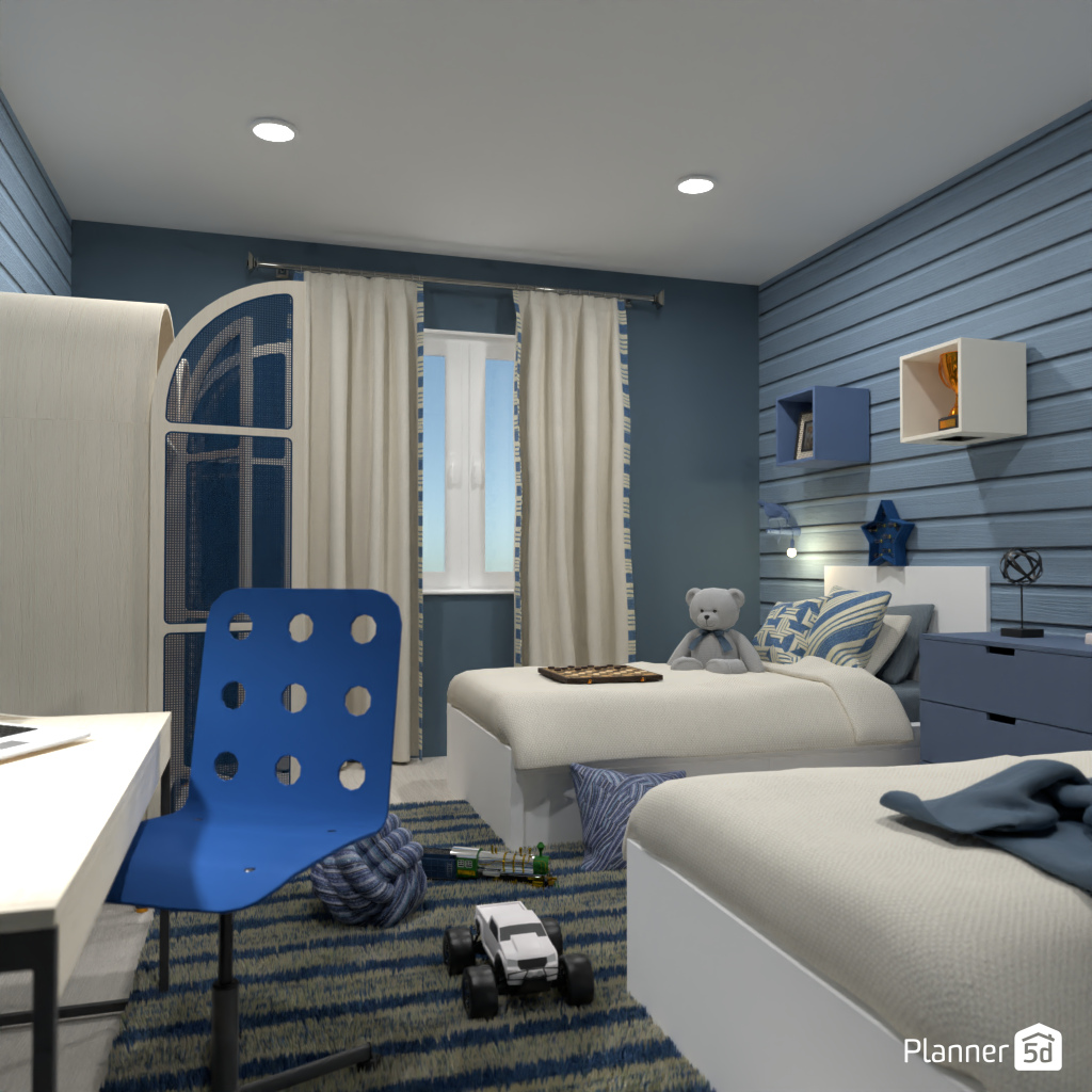 Blue children's bedroom #19549016 by Editors Choice