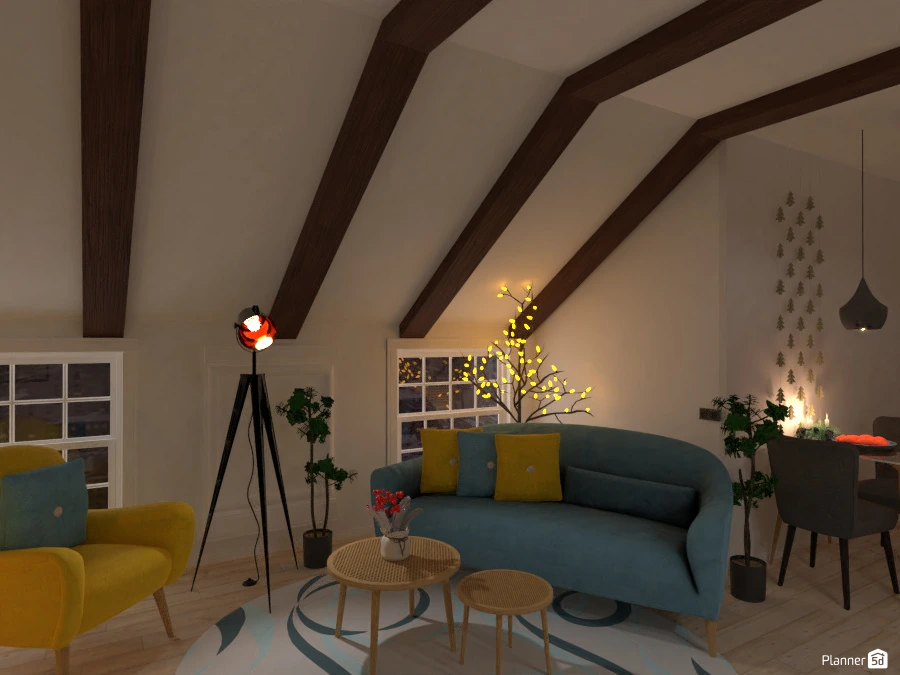 Small apartment under roof #93356 by Lucija Marko