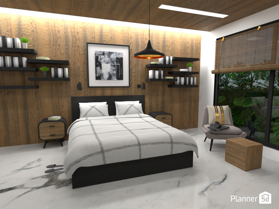 DESIGN BATTLE: White and black bedroom 8926977 by Laia image