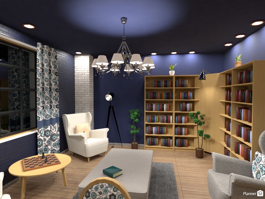 Blue library #3709087 by Rita