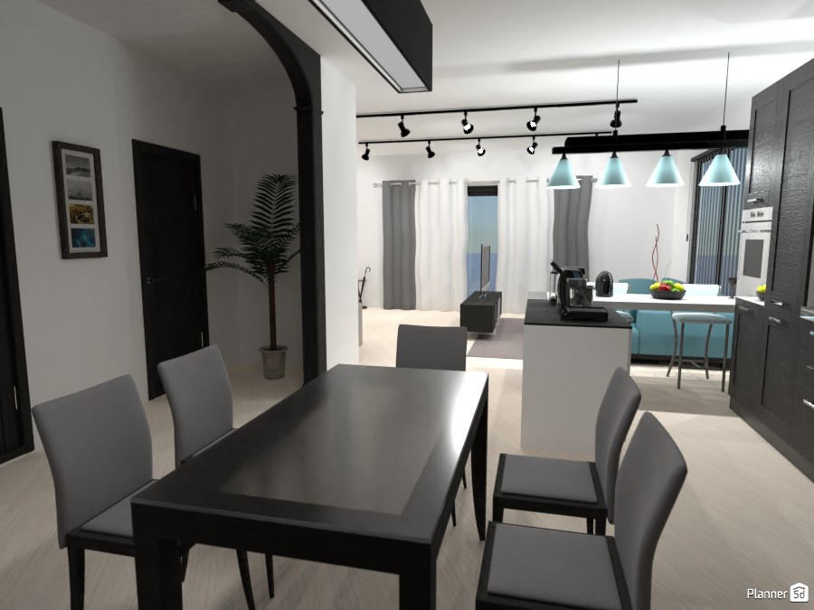 Sala integrada com a cozinha 3295968 by Larissa image