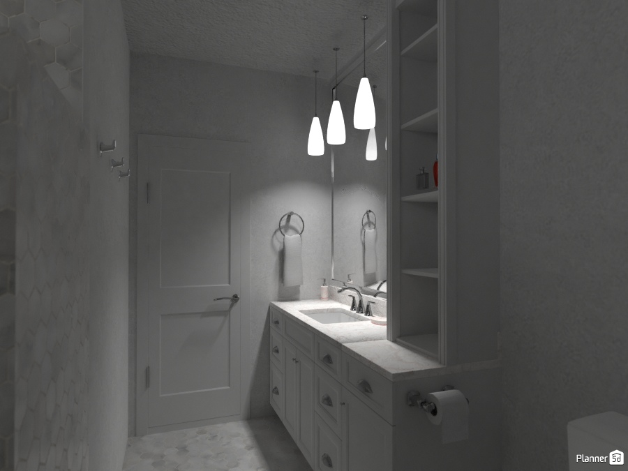 L-Shaped Bathroom #2663774 by Valerie