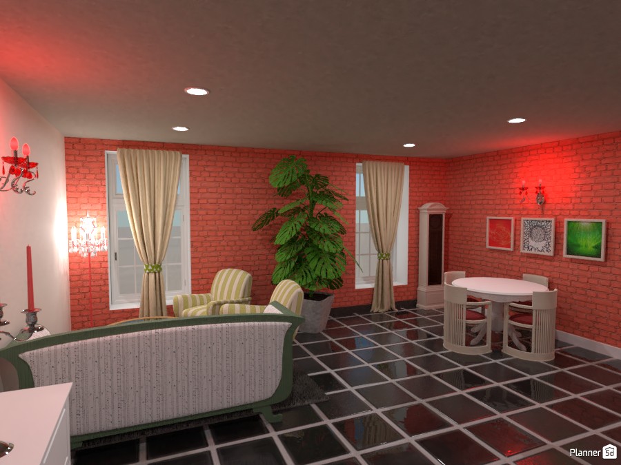 Classic Living + kitchen #3943469 by Born to be Wild