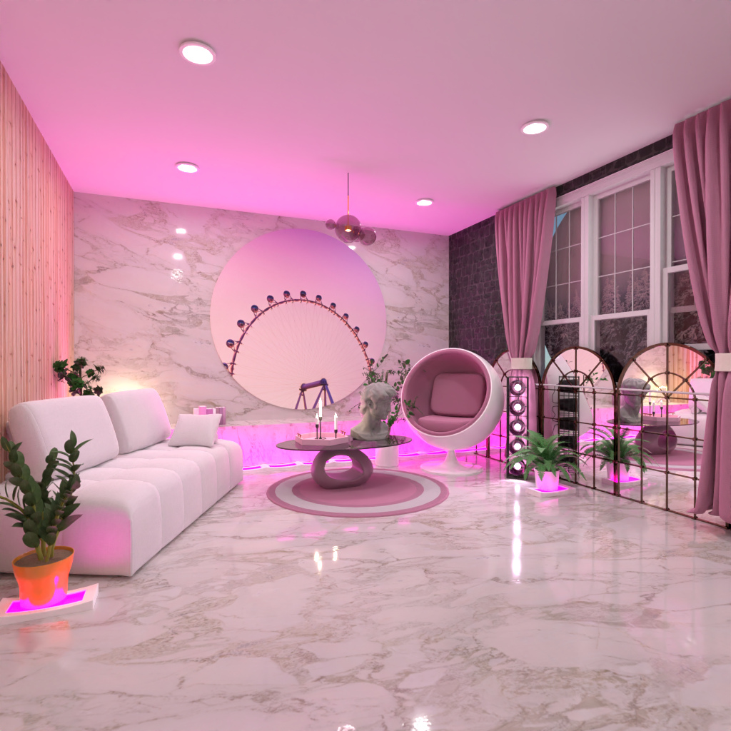Bubble gum interior - Free Online Design | 3D House Ideas - Editors ...