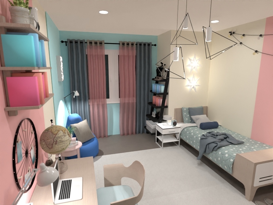 Teenager Room / Design battle contest #20384163 by ZACKY DESIGNER