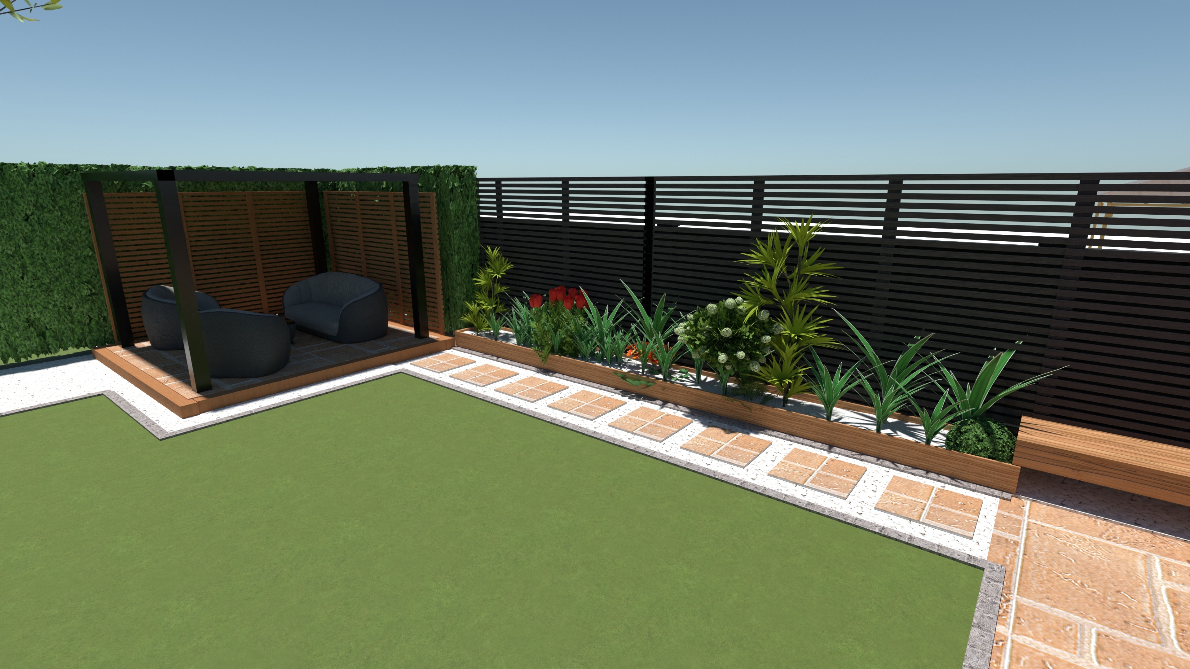 Garden - Black w planter copy #24982512 by SharmEl