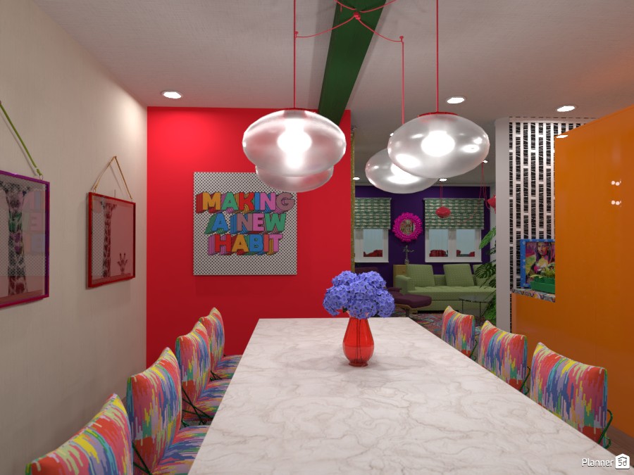 Pop Color Dining Room #3445081 by Aderia Septiani