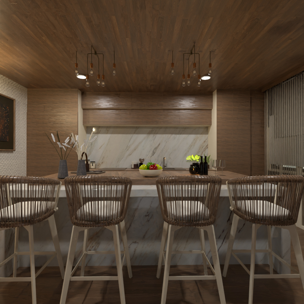 Brown and White Kitchen #11531976 by Editors Choice