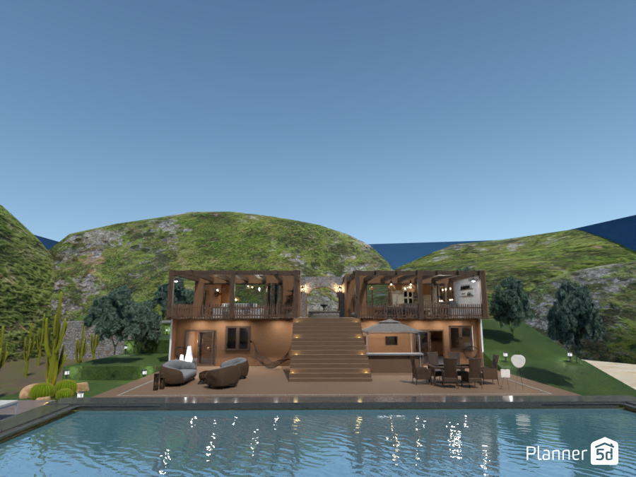 terra cota beach house #10279760 by Michel