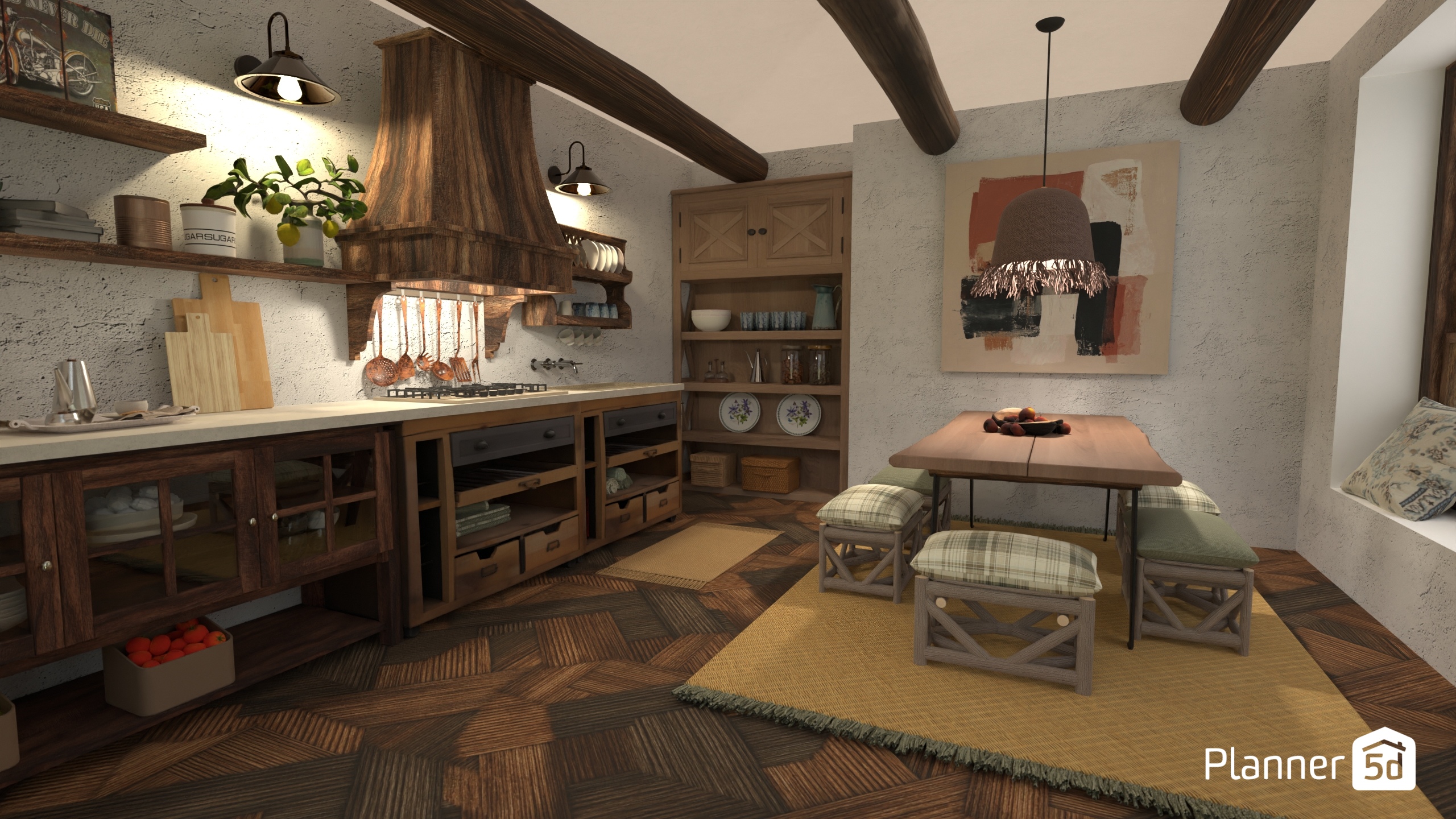 Rustic country kitchen #2 #28734064 by Micaela Maccaferri