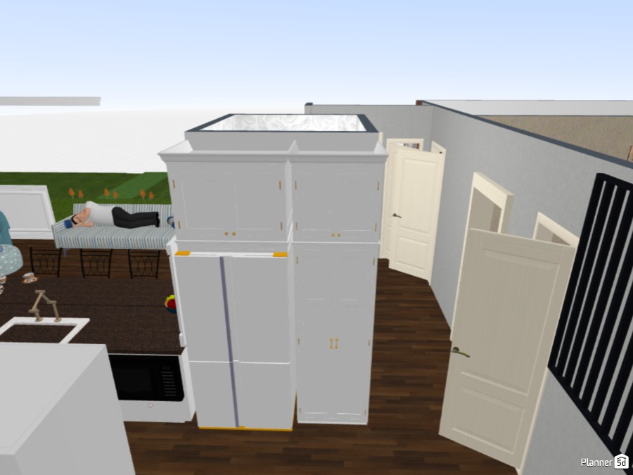 30 inch stove with 36 inch hood Sink in island no kitchen windows dining room #23466871 by Nicole Cirillo