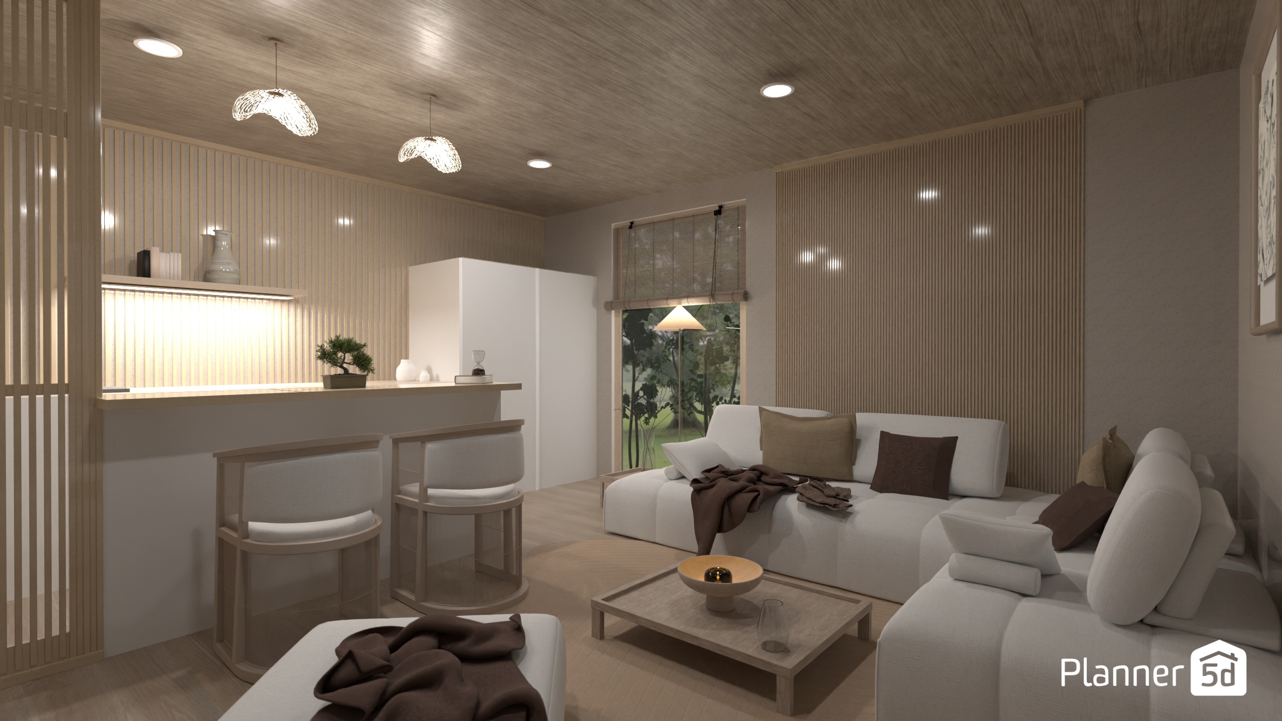 Japandi Living Room / Batalla de diseño #25658676 by Hall Pat