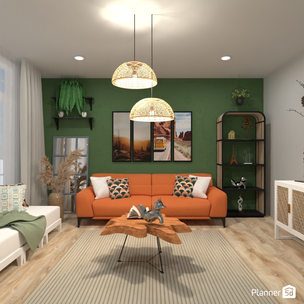 Orange sofa #24645208 by Editors Choice