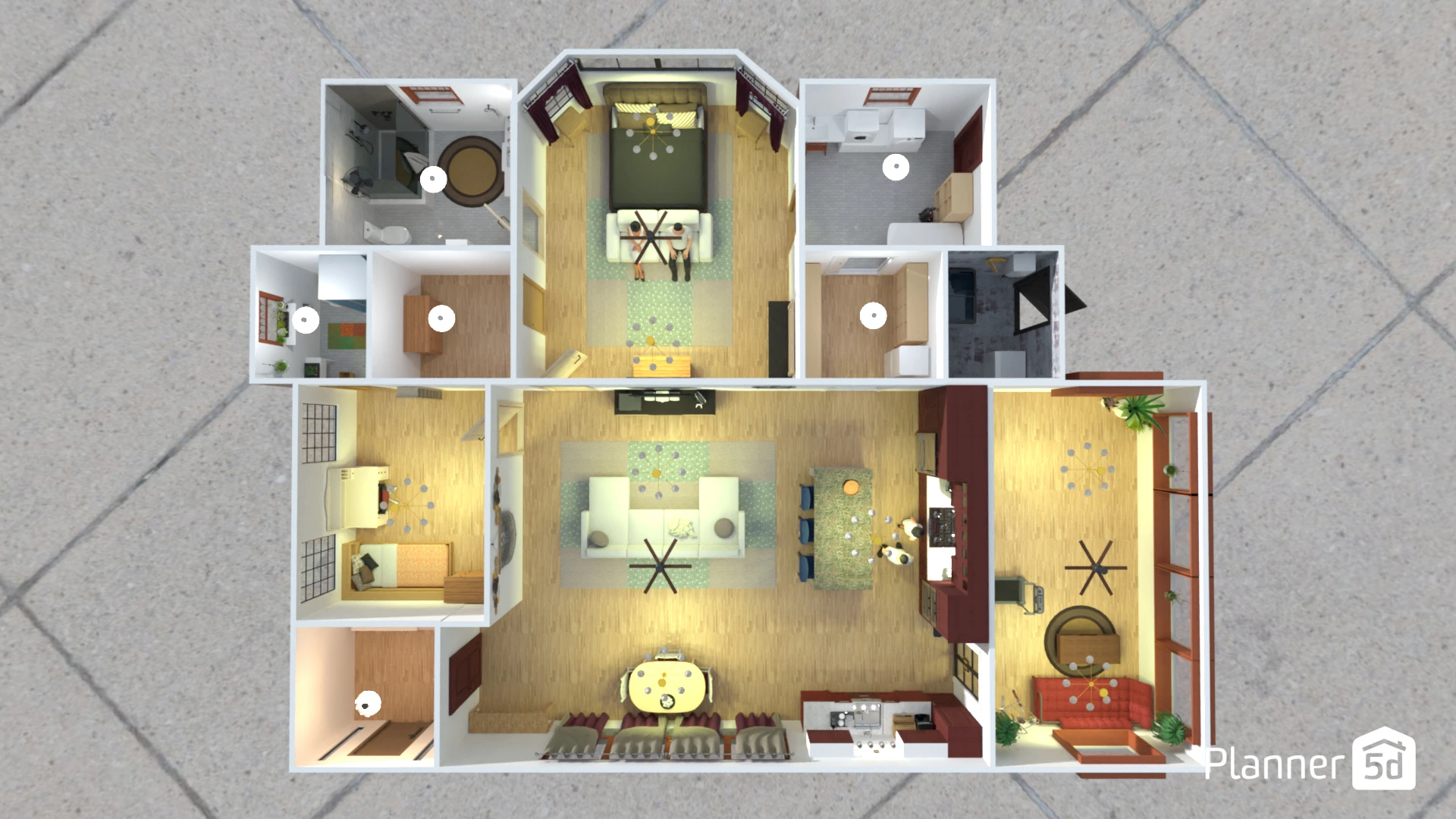 Symmetrical Floor Plan #3090604 by User 83573504