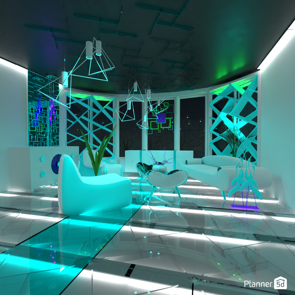 Futuristic Living Room #16993735 by Editors Choice