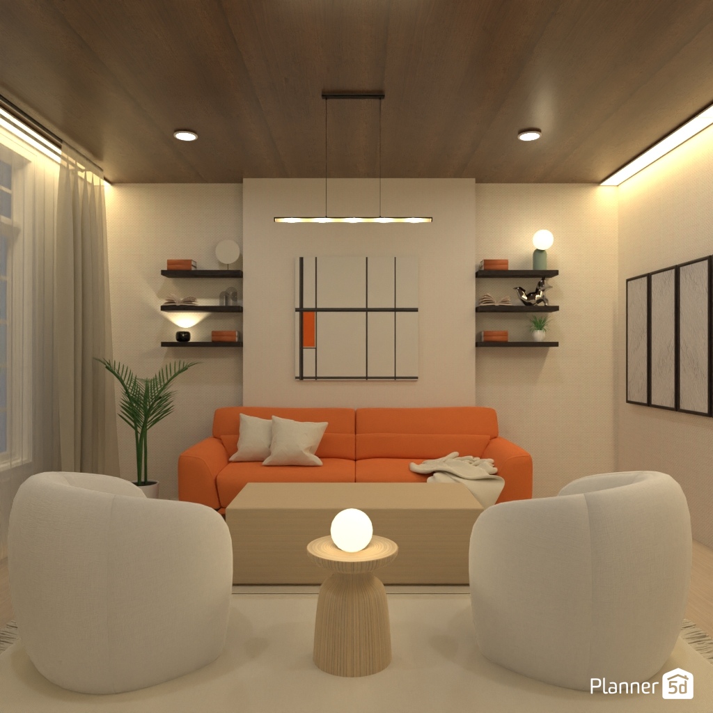 Orange sofa #24665640 by Editors Choice