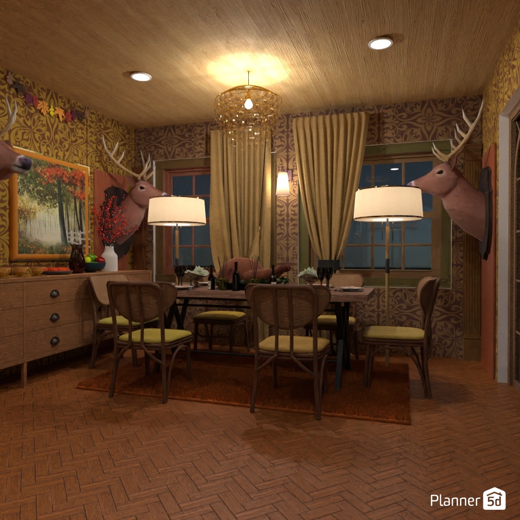 DB: Thanksgiving Day - room shell copy #23422039 by Editors Choice