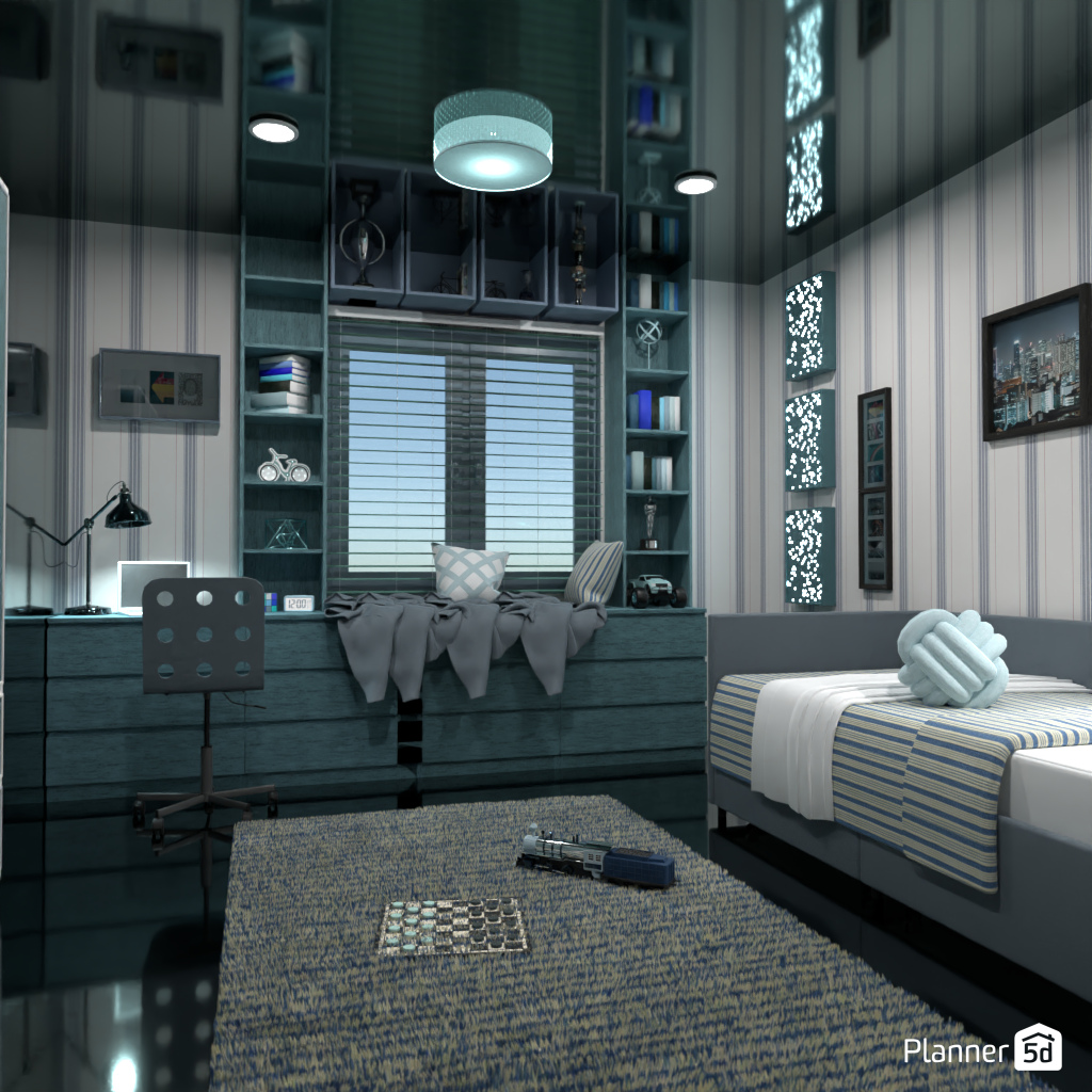 Blue kids room #19521208 by Editors Choice