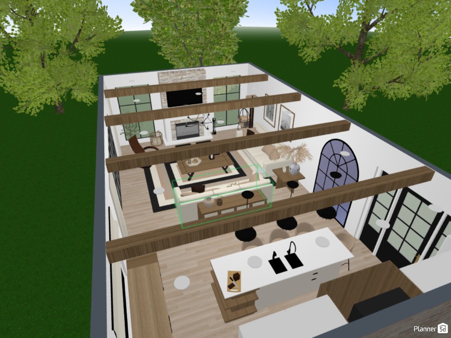 Kitchen and living #23357874 by User 158435698