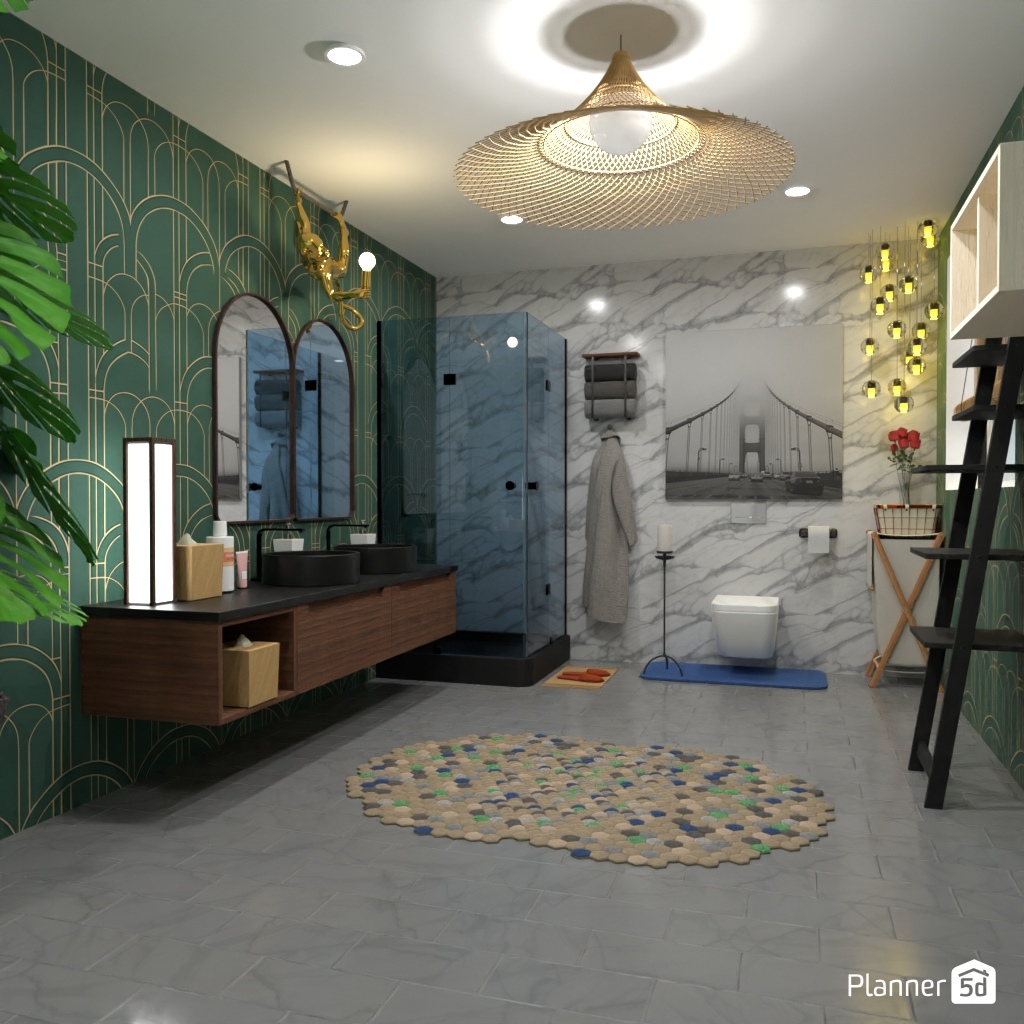 Dream Bathroom - Free Online Design | 3D House Ideas - by Planner 5D