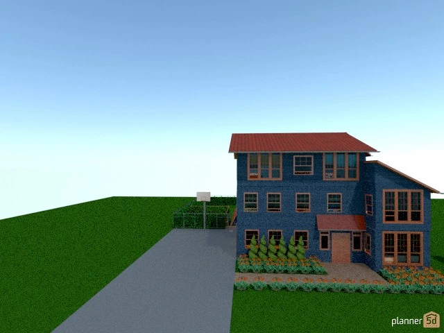 Big Blue House #2905304 by emily papiernik