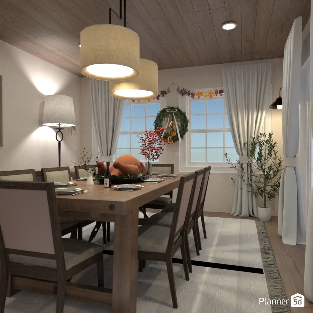 DB: Thanksgiving Day - room shell copy #23434955 by Editors Choice