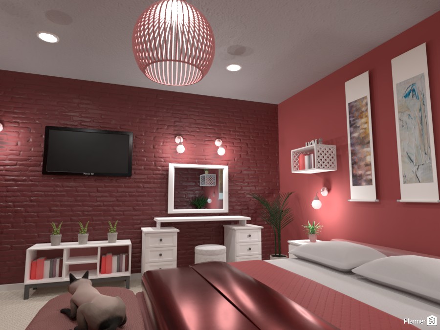 Coral (or raspberry?) room 4116194 by Rita image
