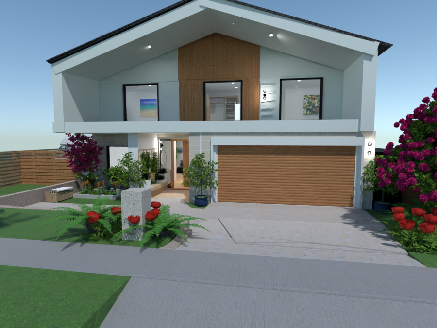 Riceflower Crt Front facade #10429996 by Bella Merrington Interior designer