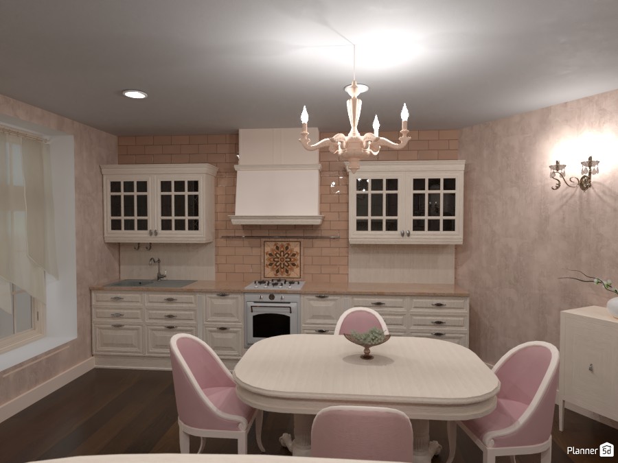Classic kitchen and living room 3944549 by Rita image