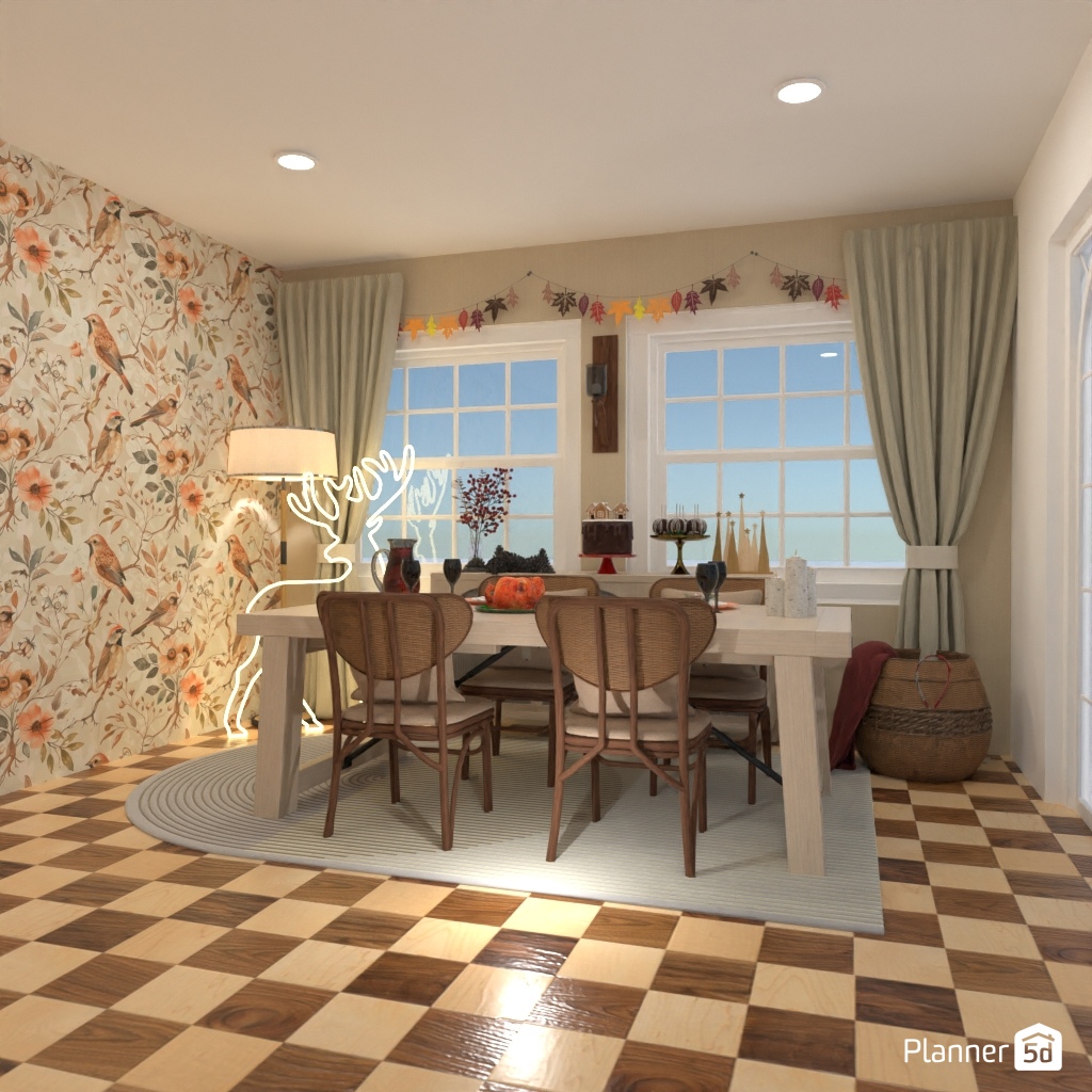 DB: Thanksgiving Day - room shell copy #23461083 by Editors Choice