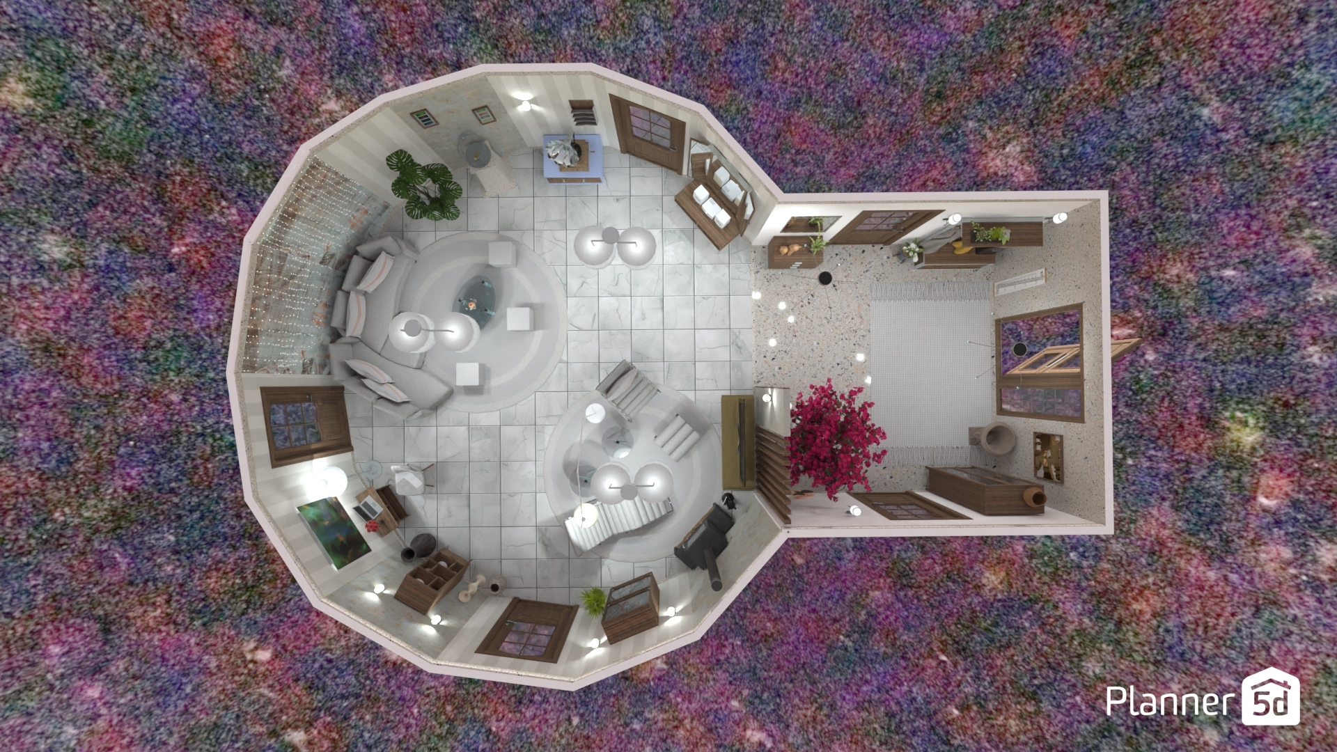 visualización desde arriba de entrada y salón #21871438 by Yolanda Infante Garrido